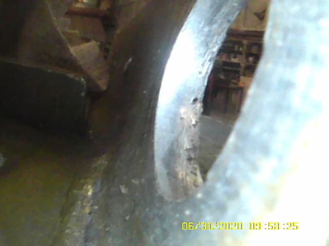 Eddy Current inspection - wing spar detail