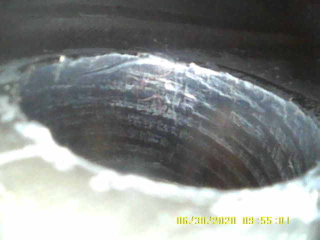 Eddy Current inspection - spar closeup
